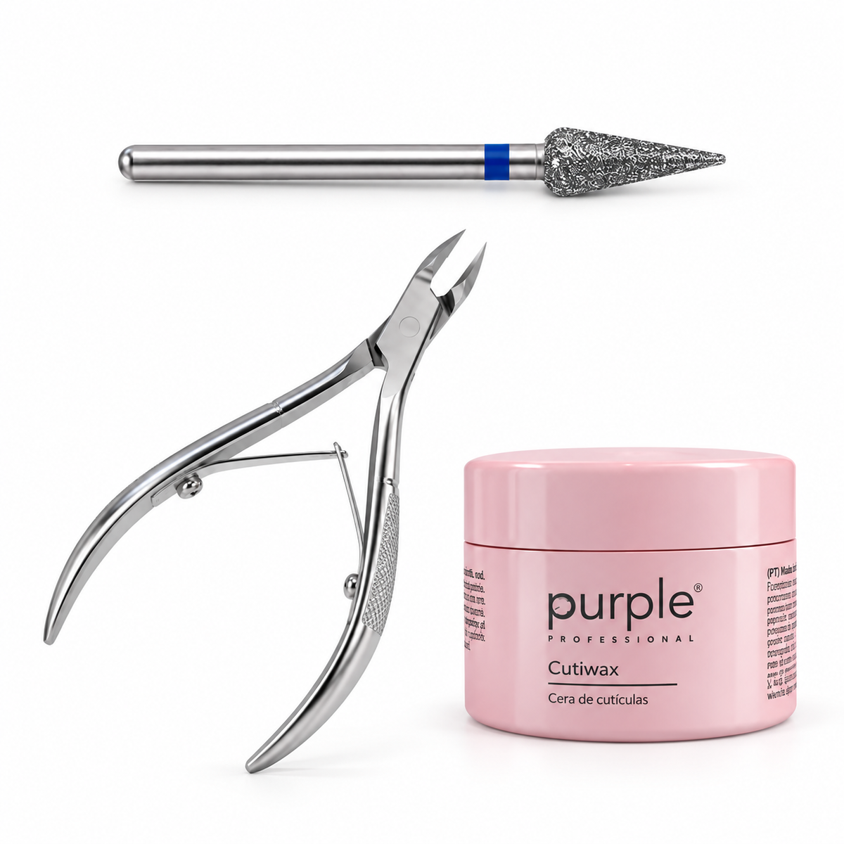 Kit Manicure Russa com Alicate — Alicate + Broca + Cutiwax