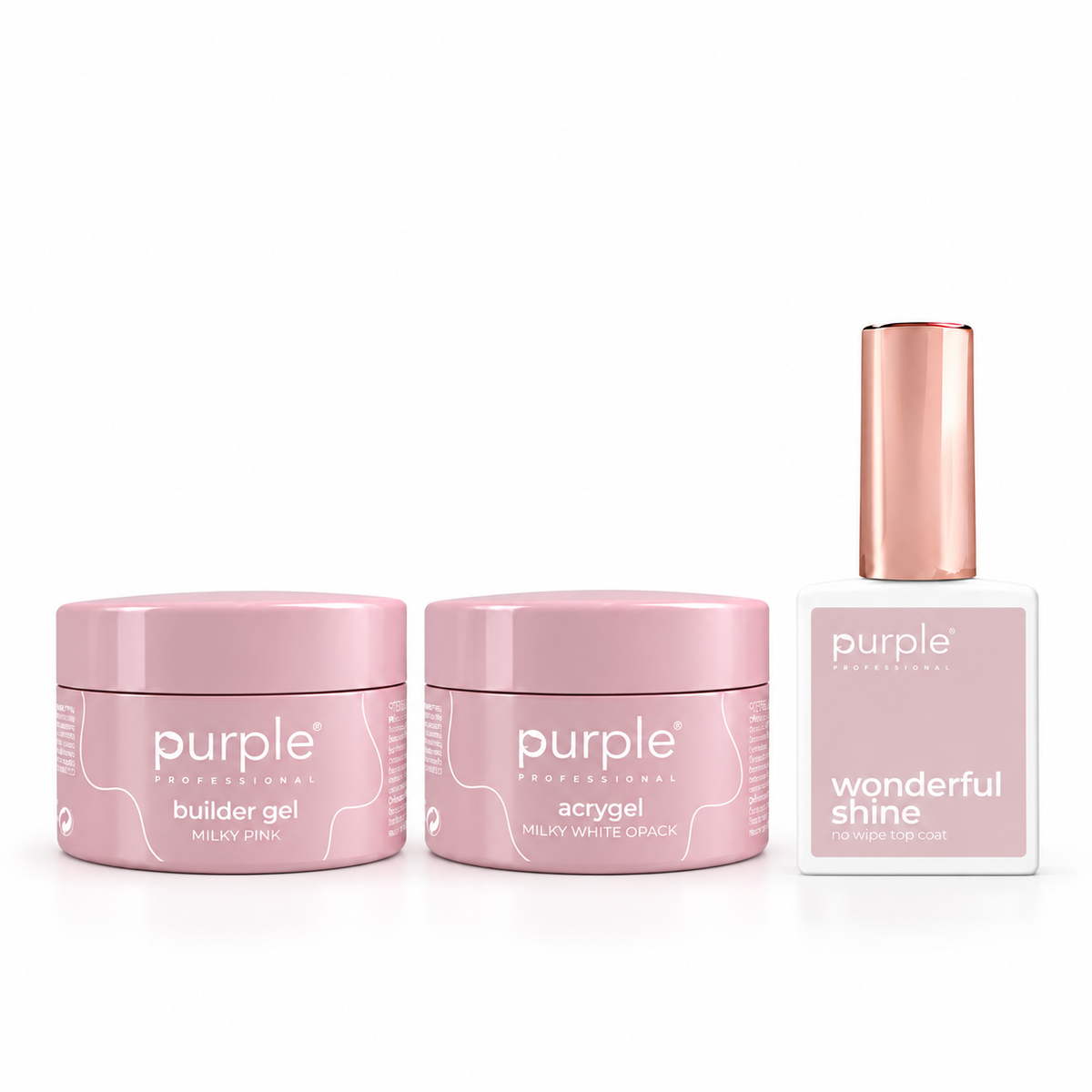 Kit Construção Completa — Builder Gel + Acrygel + Top Coat
